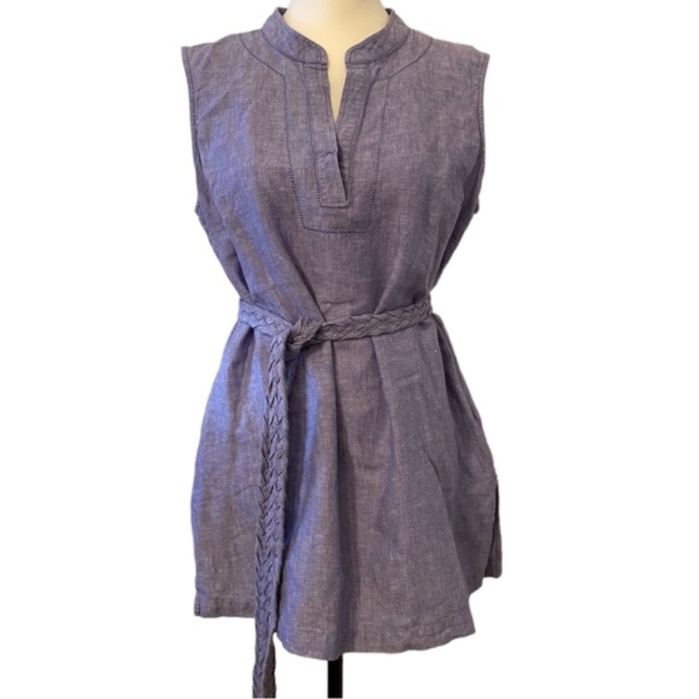 Dana Buchman Purple Sleeveless Blouse